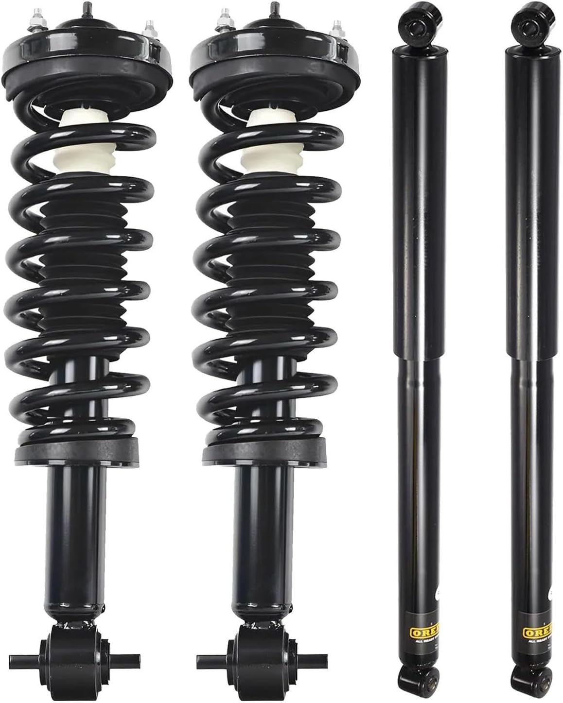 4WD Front Struts Coil Springs & Rear Shock Absorbers Compatible with Ford F-150 F150 2015 2016 2017 2018 2019 2020 No Raptor/Police Responder Models - 173032L 173032R 349108