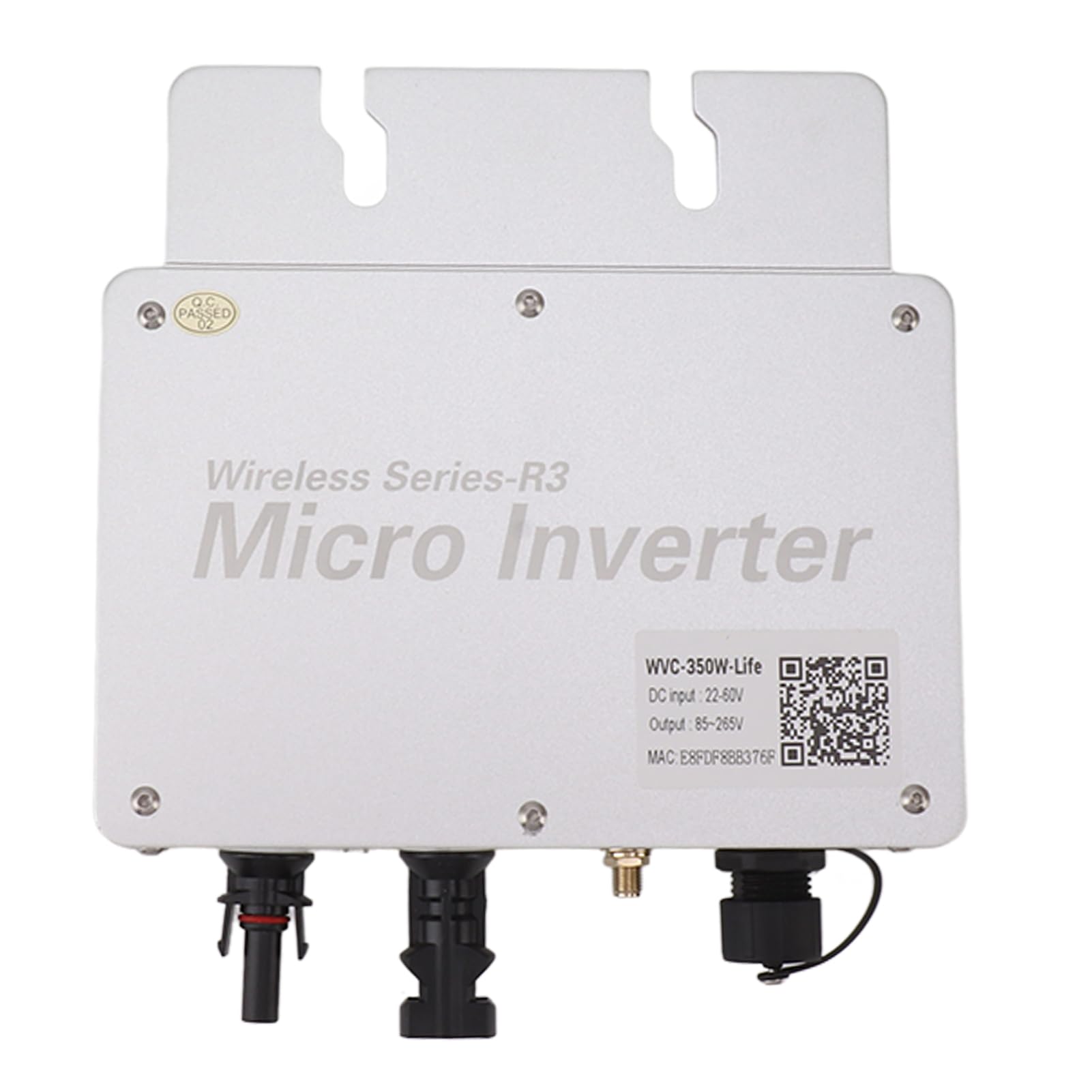 Micro Inverter Solare, Micro Inverter da 350 W Sistema di Generazione di Energia Solare Domestica Per Micro Inverter con Collegamento alla Rete Solare, Inverter di Potenza con Identificazione Automati