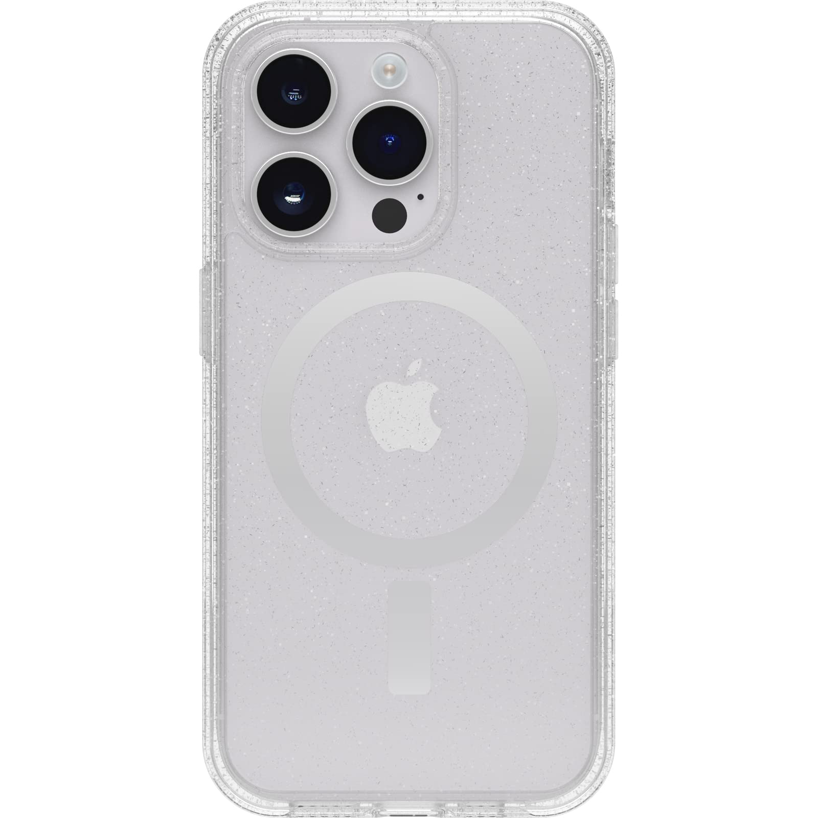 OtterBox Cover per iPhone 14 Pro Symmetry+ Clear per MagSafe, resistente a shock e cadute, sottile, testata 3x norme MIL-STD 810G, protezione antimicrobica, Stardust