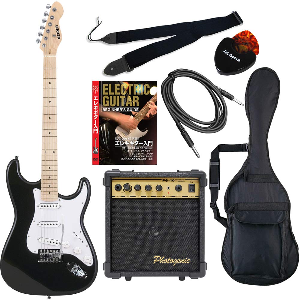 Amazon.co.jp: SELDER ST-16M/BK Cell Electric Guitar, Stratocaster