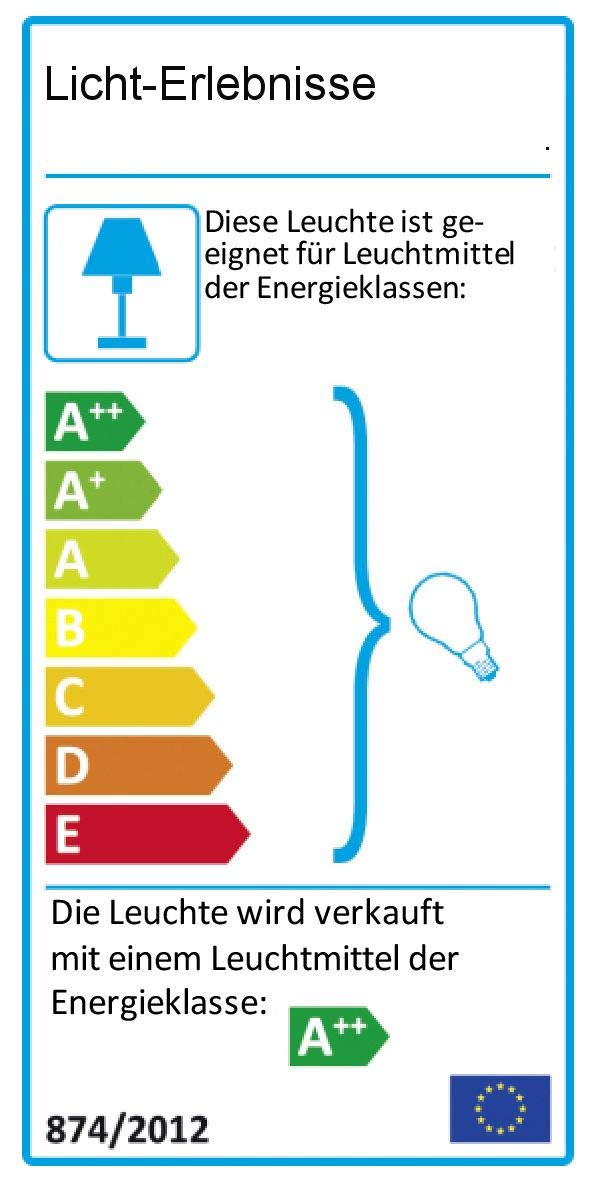 Licht-Erlebnisse Rustikale Wandleuchte in Gold Antik 2xE14 bis zu 60 Watt 230V aus Metall Schlafzimmer Wohnzimmer Esszimmer Lampe Leuchten innen