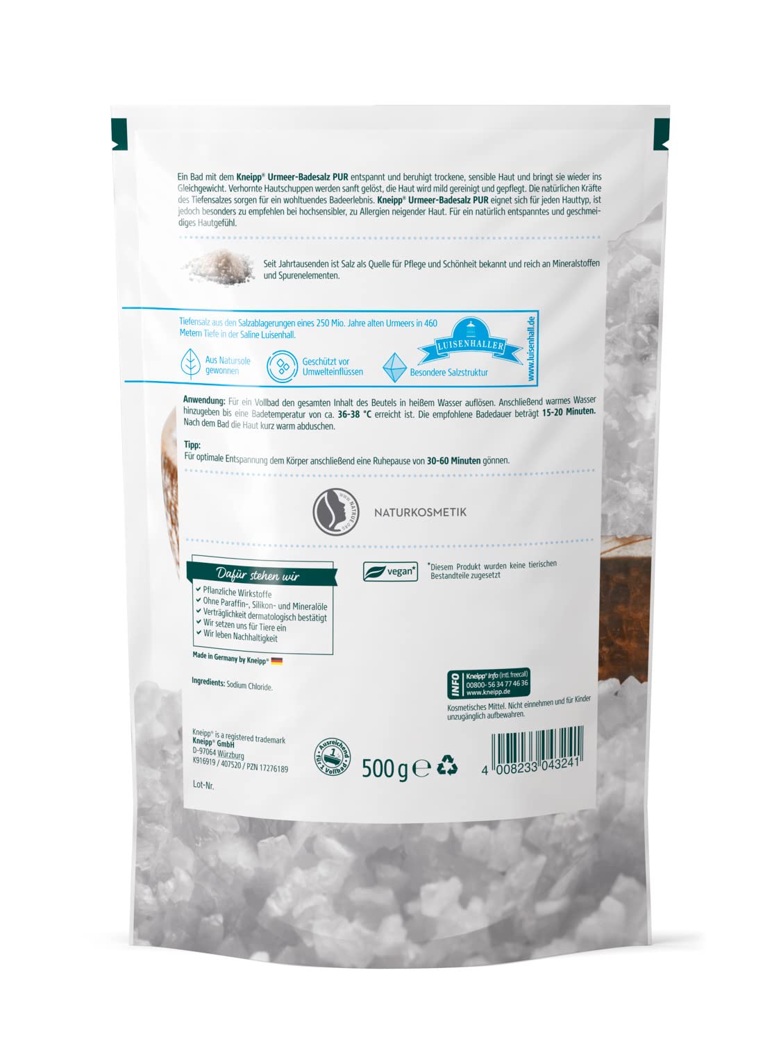 Kneipp Sensitive First Aid Sól do Kąpieli, 500 g