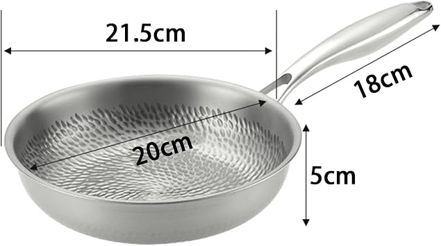 Titanium Pan Pro Multifunctional Scratch-Resistant Pans,20-28cm Non Stick Frying Pan,Even-Heating Multipurpose Cookware for Induction Cooktop Electric Stove 20cm