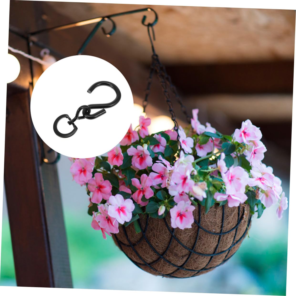 Abaodam 5 Ensembles Crochets Pivotants pour Plantes De Crochets Suspendus Robustes pour Pots De Fleurs pour Décorer Intérieur Et Jardin Facile À Installer Support Pratique 6 Pièces * 5