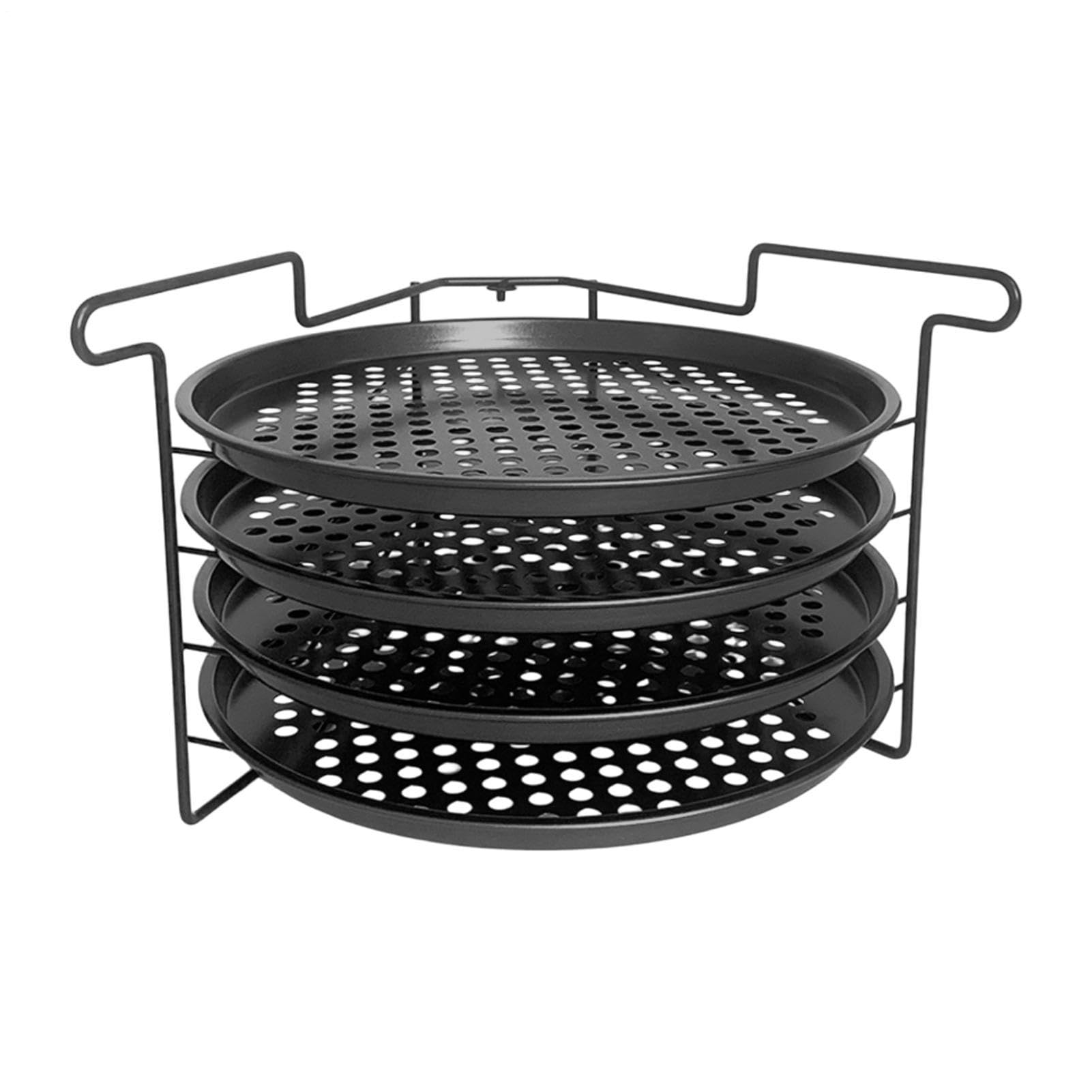 Juego de Rejillas para Hornear Pizza Soporte plegable de 4 capas y | Bandeja para pizza y rejilla de horno Para en Restaurantes Hogar Cocina Pan Panaderos Principiantes Profesionales