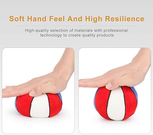 Miniatura 4 de 2 pelotas interactivas para perros, adecuadas para perros pequeños y medianos, juguetes de felpa chirriantes para perros, juguetes masticables para