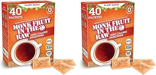 MONK FRUIT IN THE RAW, Natural Monk Fruit Sweetener w/Erythritol, Sugar-Free, Keto, Gluten Free, Zero Calorie, Low Carb, V...