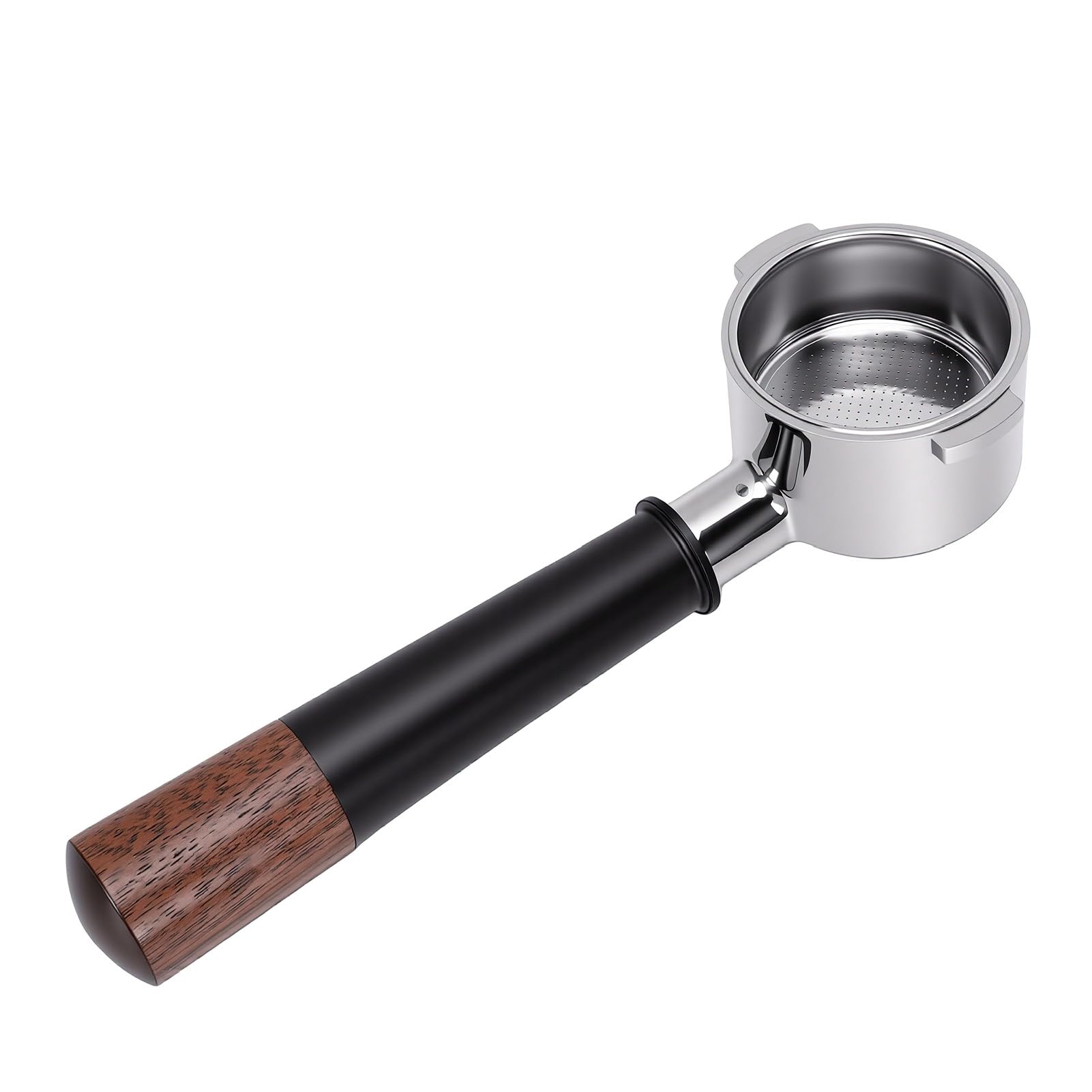 Tnfeeon Portafiltro, Manico in Legno di Noce 51mm, per Macchina da Caffè