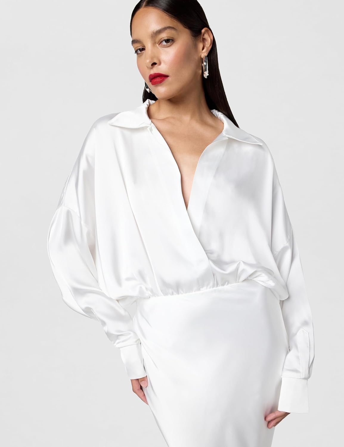 Norma Kamali Women's Super Oversized Boyfriend Nk Shirt Gown - Image 3