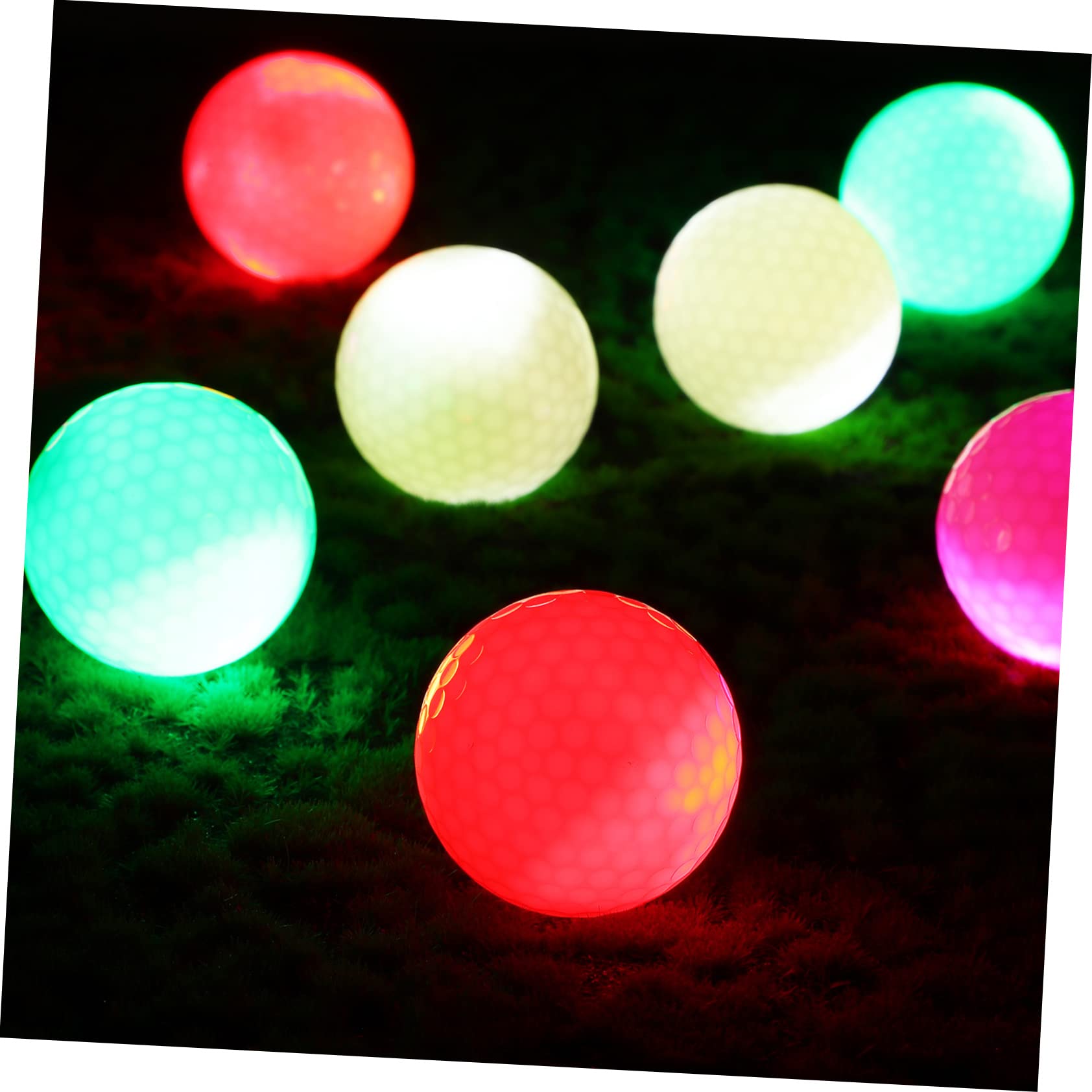 BESPORTBLE Juego De Regalo De Pelotas De Golf Súper Suaves De 32 Piezas Pelota De Golf LED De Colores para Niños Pelotas De Entrenamiento De Golf Pelotas De Golf Brillantes Pelotas De