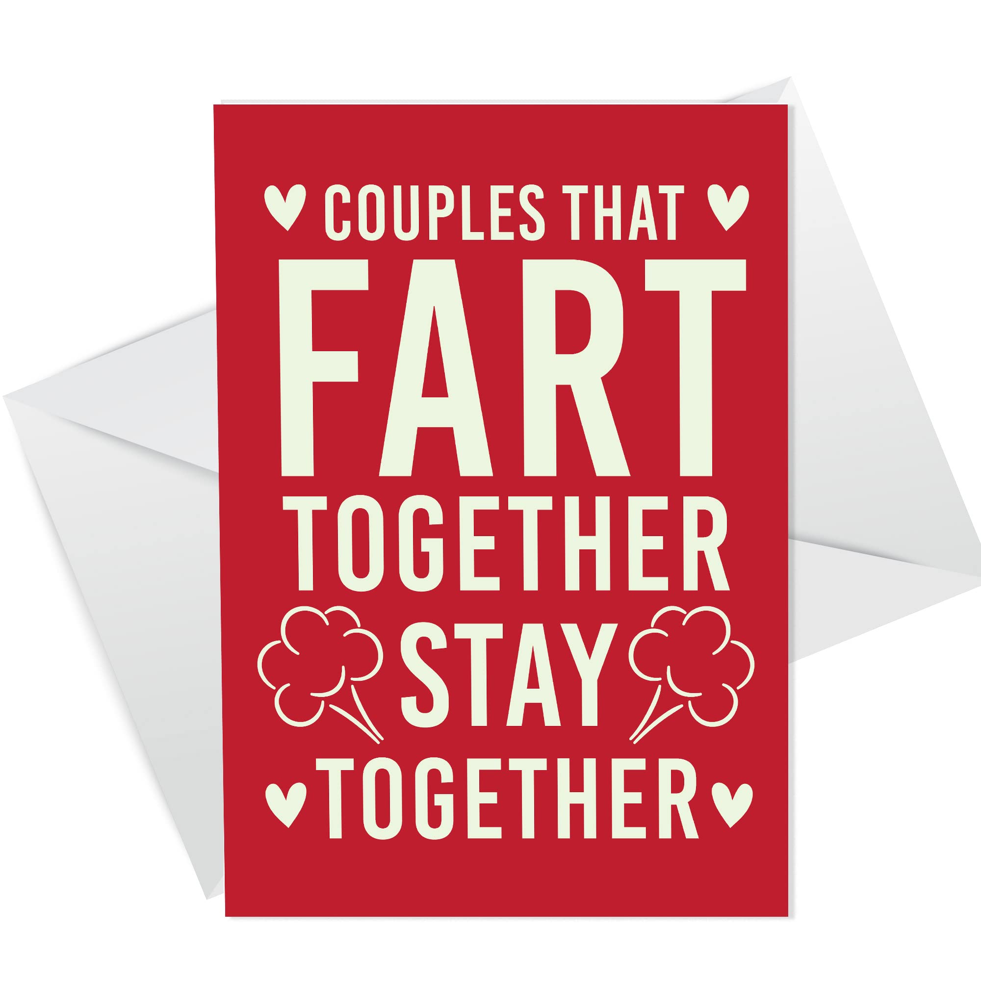 RED OCEAN Valentines Card Funny Anniversary Card Him Her Witty Card For Husband Banter Card for Wife