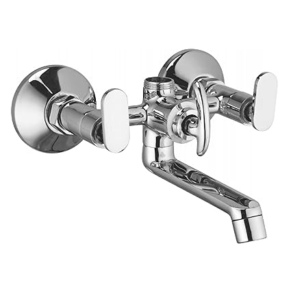 Coronet Elite Modern Wall Mixer 2-in-1 Without L Bend & Crutch - for Bathroom Mixer Tap for Bathromm