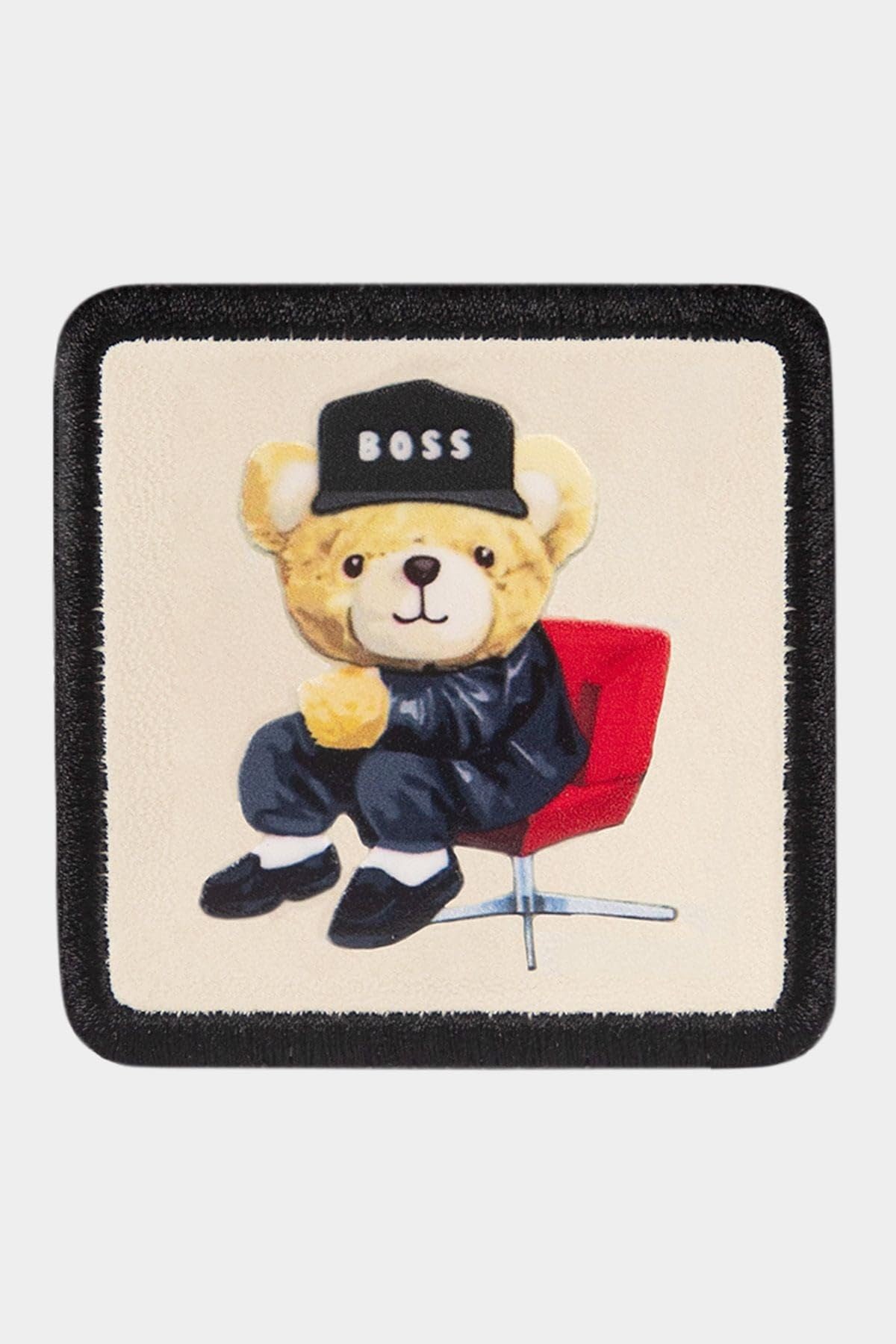 Gorra de Trucker Premium Rojo - Negro con Parche Oso Boss