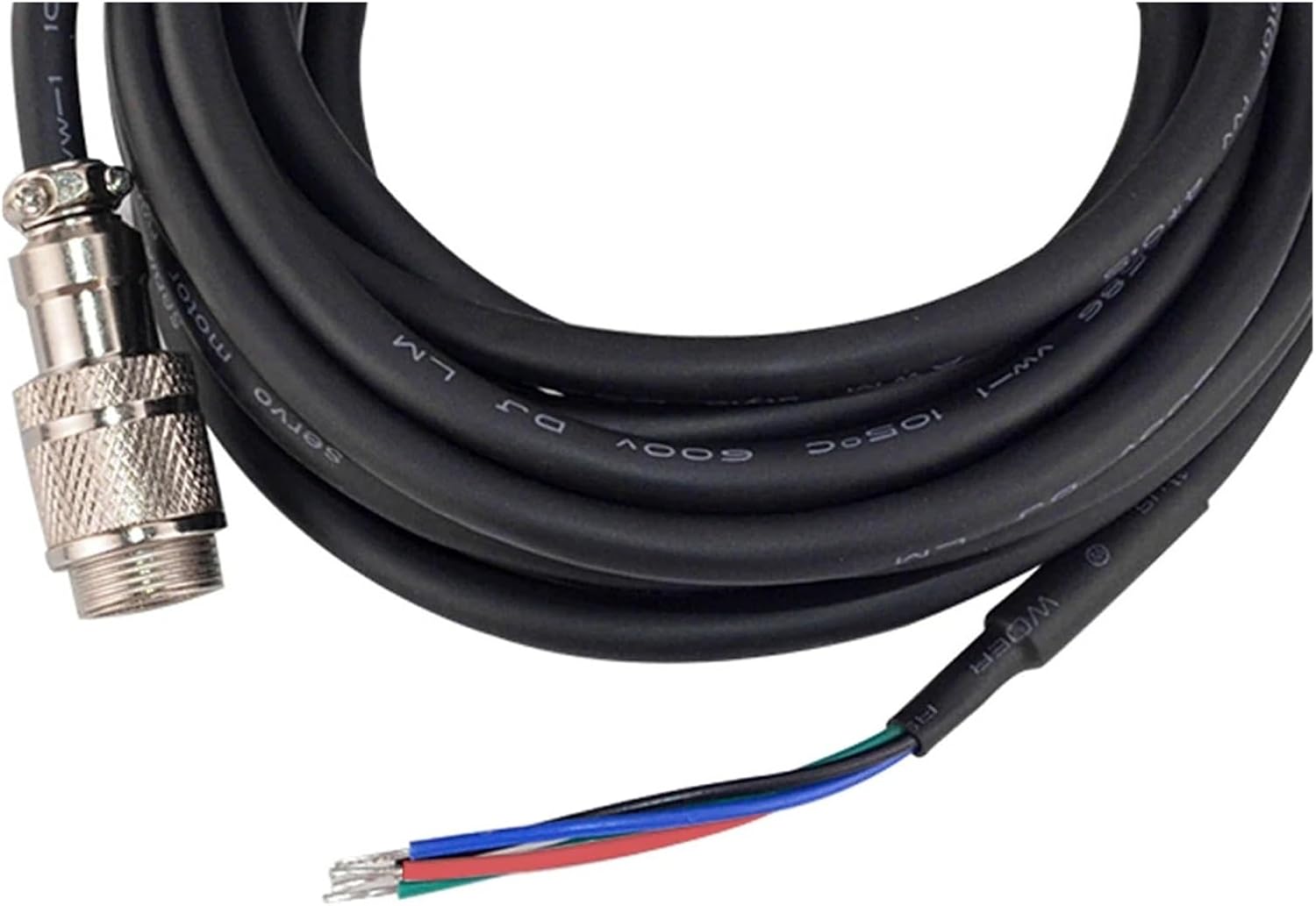 RV-4 AWG20 4.7m Long Motor Extension Cable with GX16 Nema 23 & 24 Closed Loop Stepper Motors