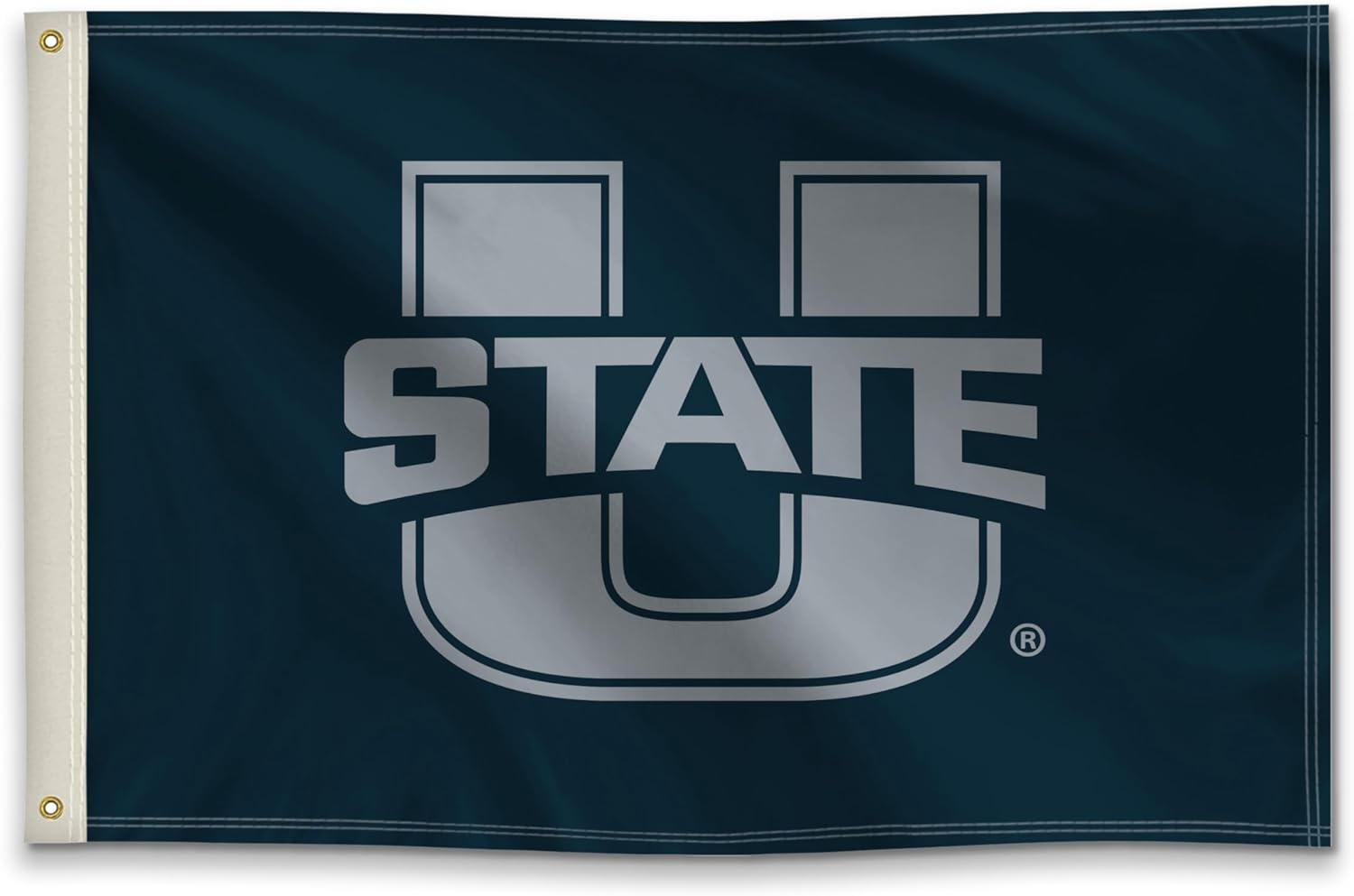 Utah State Aggies College Sports Printed Flag - NCAA Licensed - Nylon - School Banner (Blue, Gray) (2' x 3')