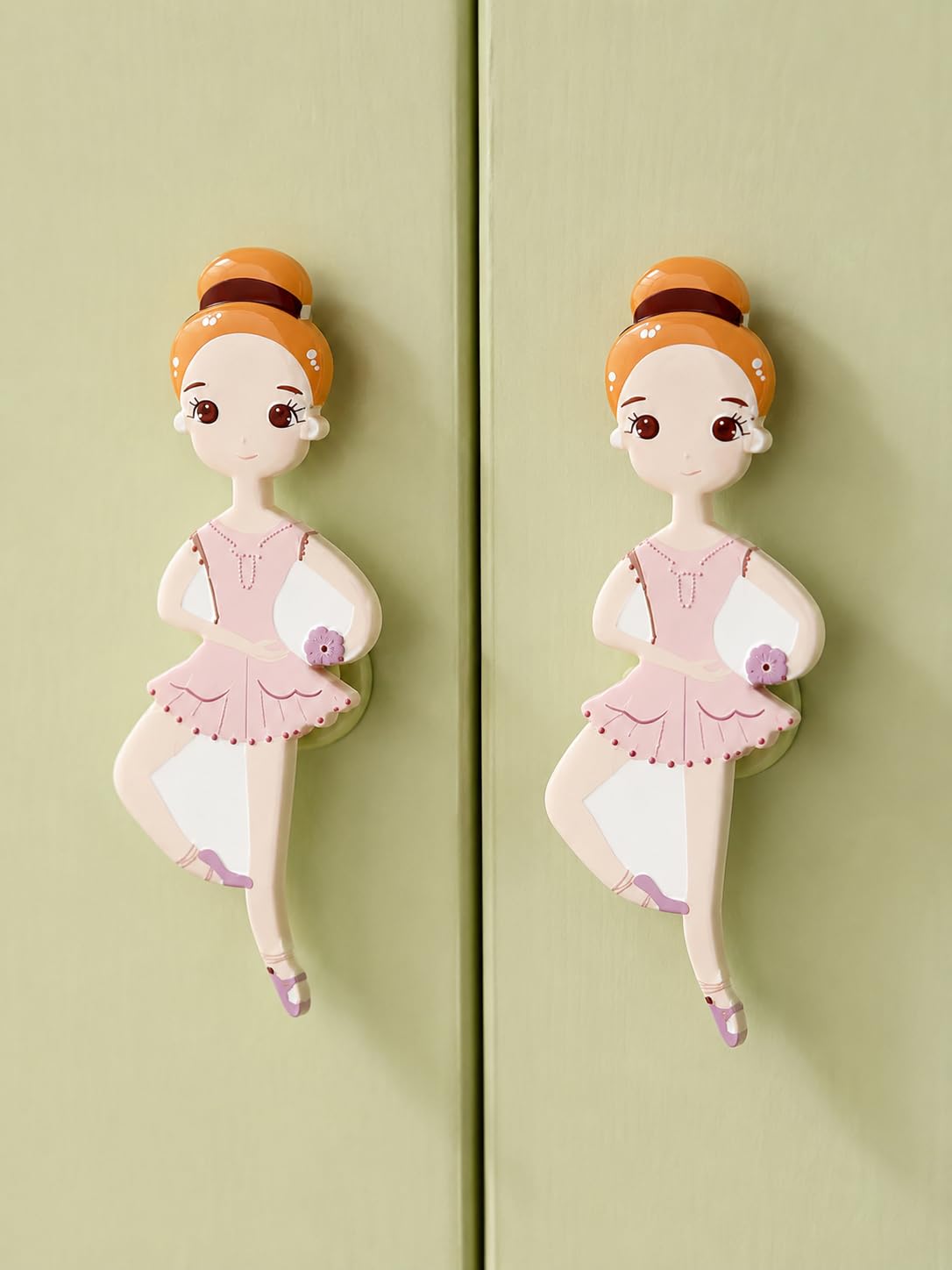 Princess Ballerina Door Handle Set | Durable Stylish Design for Kids Room Furniture | Cupboard Handle for Wardrobe, Cabinet Door & Drawer | Decorative Handle - 1 Set (2 Pc)-image-33