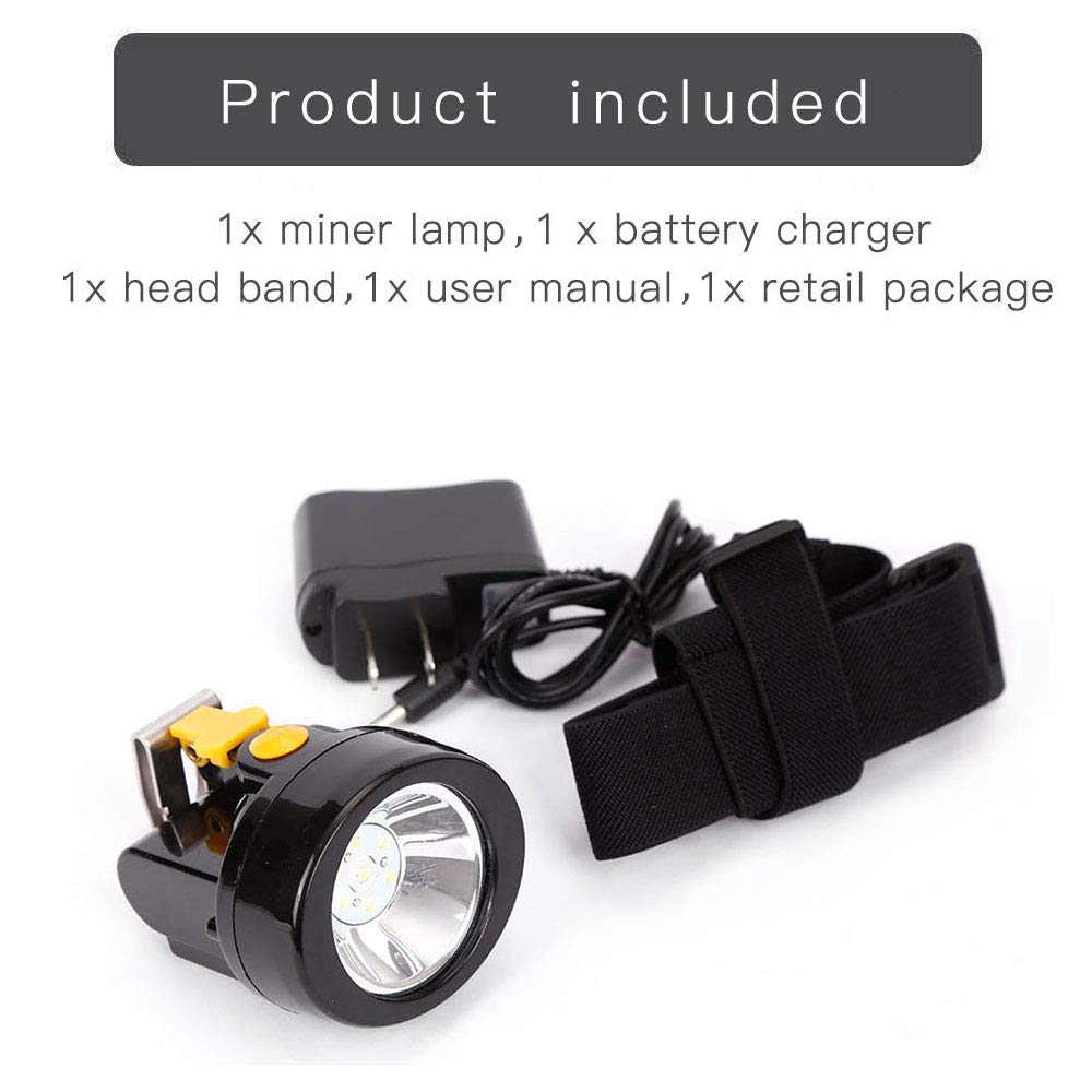 Head Torch Rechargeable, 8 LED Super Bright Headtorch, IPX4 Waterproof...