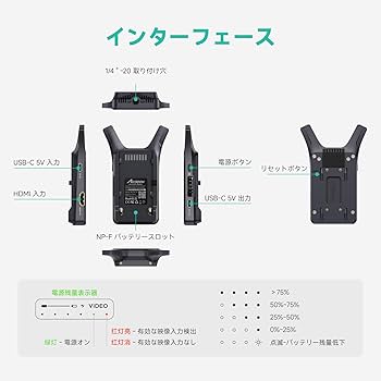 Amazon | 【Accsoon正規品】ACCSOON CineView Nano 無線ビデオ伝送