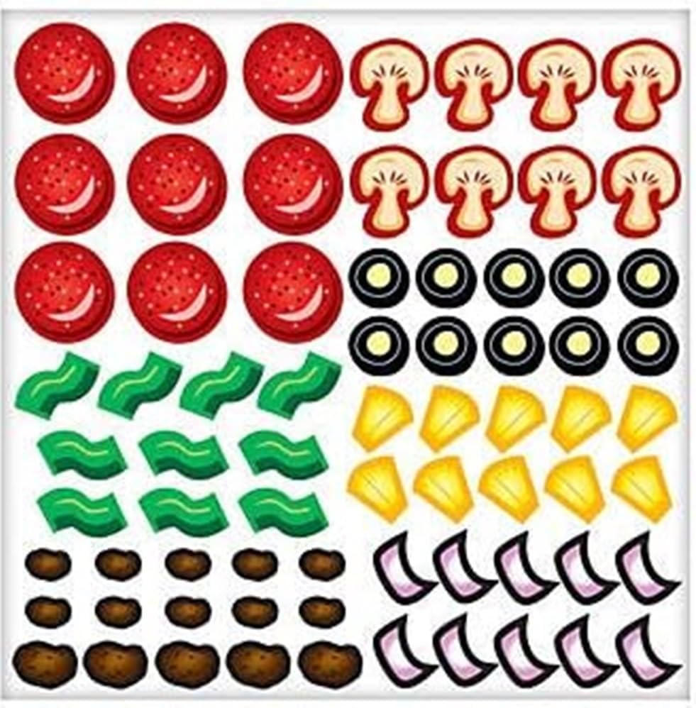 Make A Pizza Sticker Scene (12 Pack) Party and Classroom Game and Activities for Kids