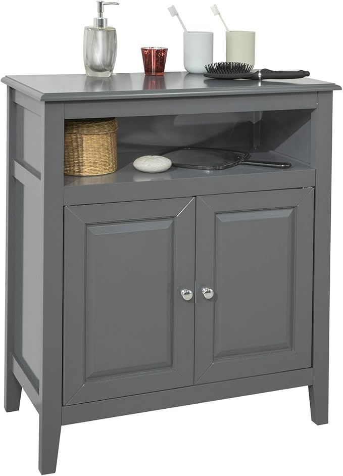 SoBuy® FRG204-DG, Grey Bathroom Storage Cabinet Storage Cupboard ...
