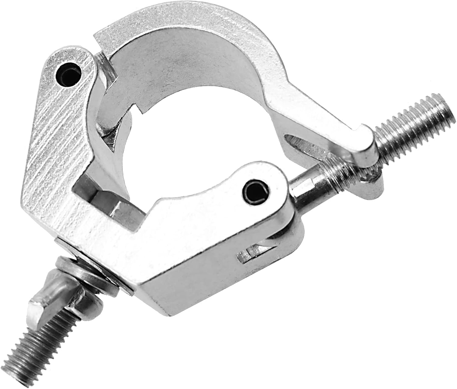 10 PCS Stage Lighting Clamps, Aluminum Alloy Truss Clamp, Stage Light Clamp Truss O Clamps for DJ Projector Par Spotlight Moving Head Light, Fit for 1.18-1.38 Inch OD Tube/Pipe, Silver