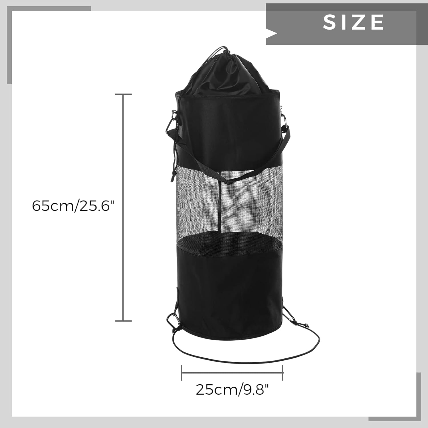 Homaisson Boat Trash Bag, 9.8''x25.6'' Reusable Trash Can, Large Mesh Oxford Cloth Garbage Bag, Boat Storage Boat Accessories, Universal Trash Garbage Container for Boat, Kayak, Camper : Sports & Outdoors