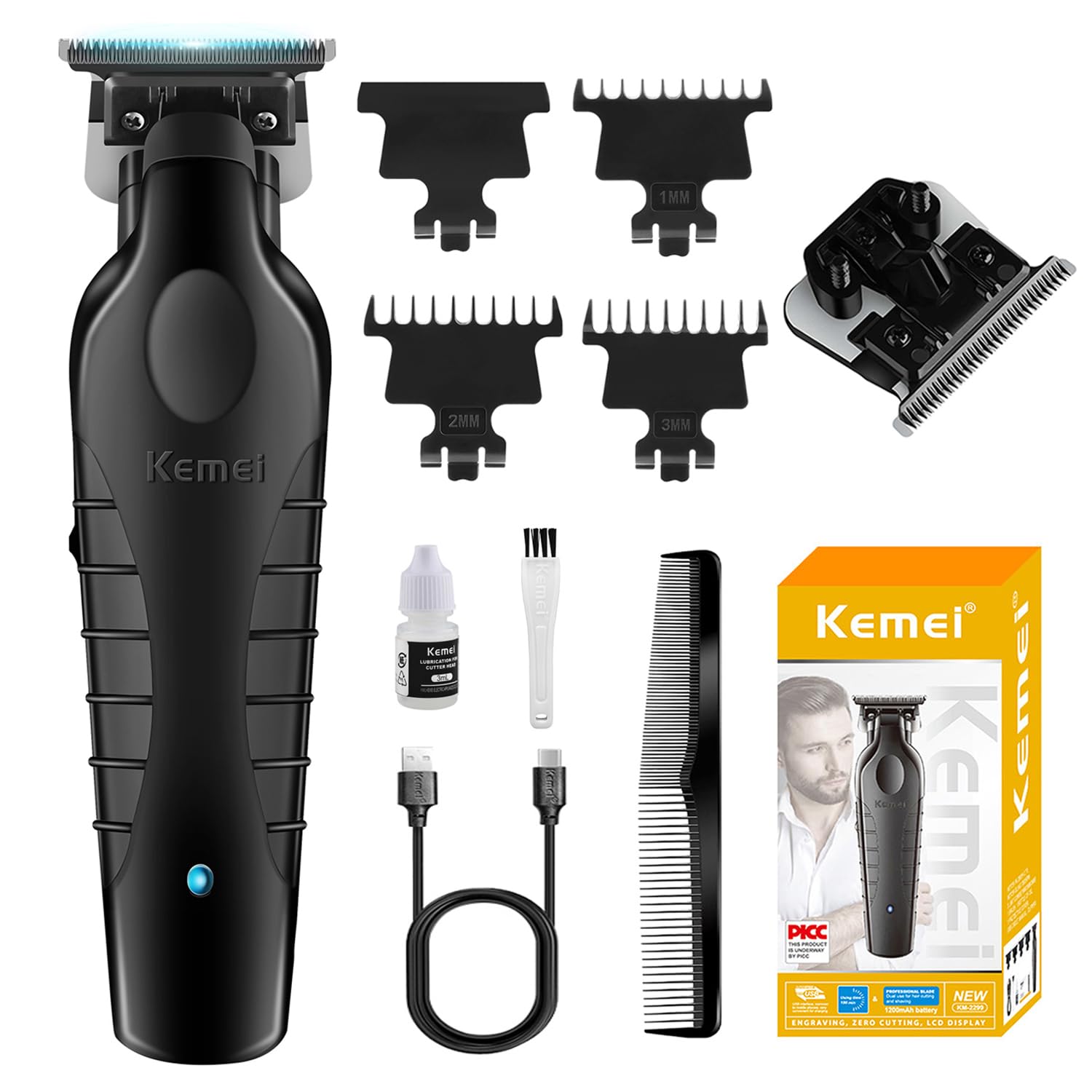 Amazon.com: KEMEI KM-2299 Professional Hair Trimmer for Men