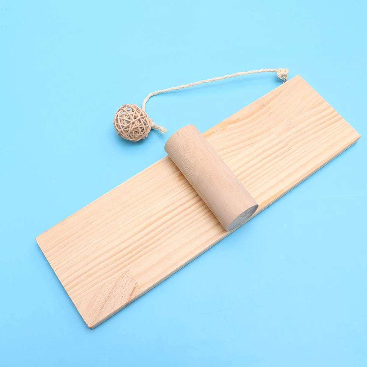 Wooden Pet Seesaw Hamster Hanging Climbing Ladder Small Animal Balance Training Playground Chew Toys for Dwarf Mouse Chinchilla Gerbil Hedgehog