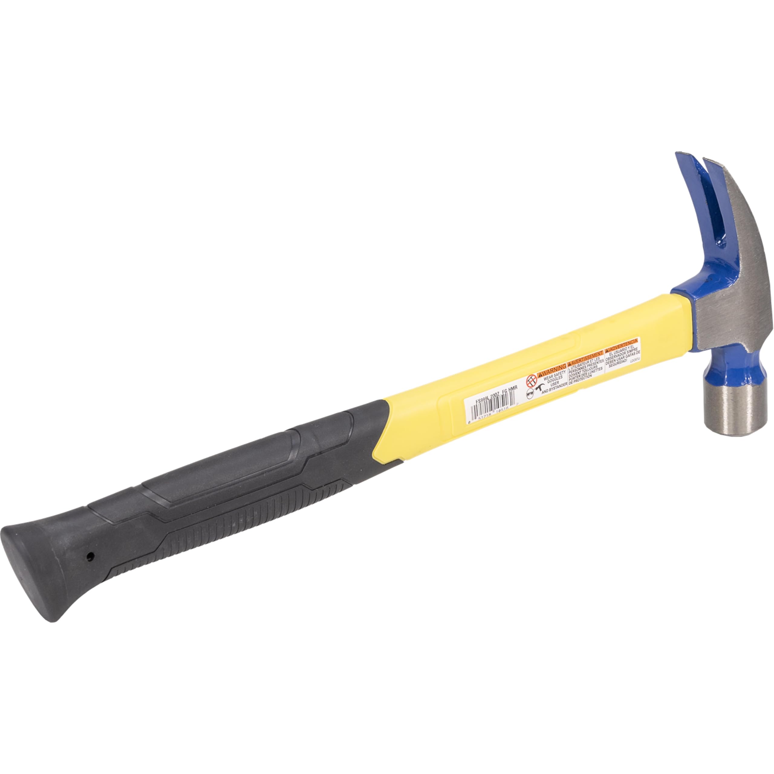 Vaughan y Bushnell FS999L 999 oreja recta de fibra de vidrio mango martillo con boca lisa, 40,6 cm Longitud