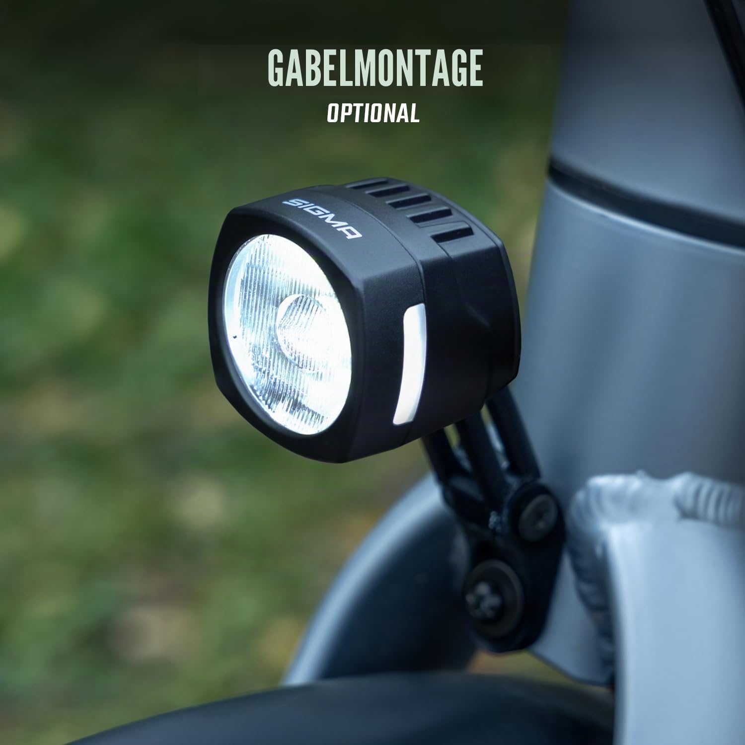 SIGMA EOX FL 150 | StVZO zugelassene Beleuchtung für E-Bikes | E-Bike Frontleuchte mit 150 LUX | USB-C Ladeanschluss | Tagfahrmodus & Lichtsensor