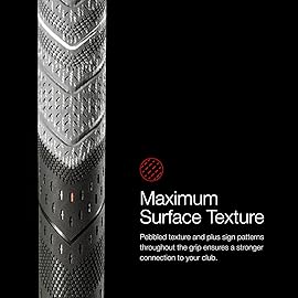 Golf Pride MCC Plus4 Golf Club Grip - All-Weather Hybrid Grip with Larger Lower Hand - Brushed Cotton Cord & Pebbled Texture - Midsize - Blue - 3 Pack