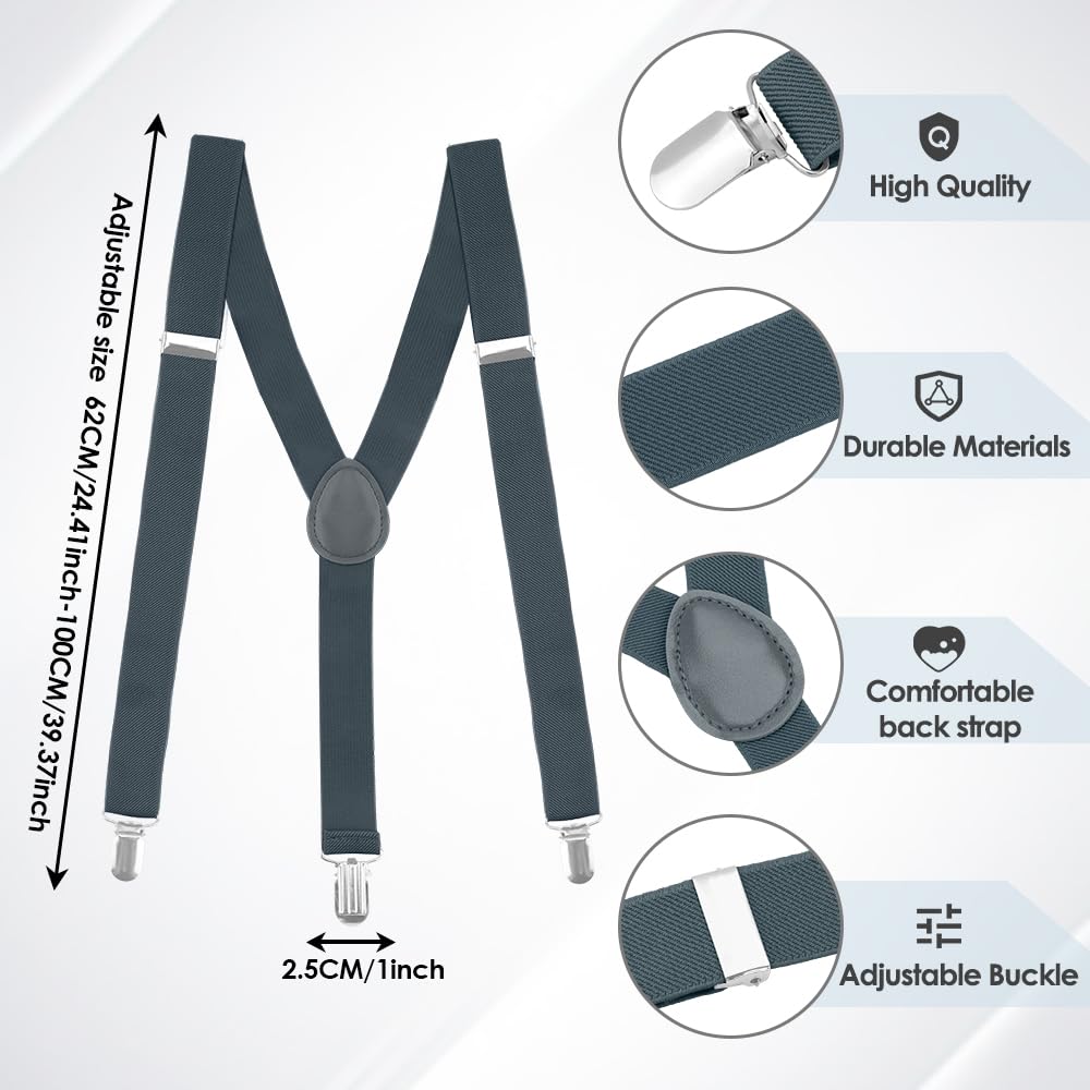 Tirantes ajustables para hombre con correas elásticas, espalda en Y, tirantes de senderismo debajo de la ropa