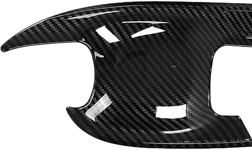 Miniatura 7 de Fydun Cubierta de cuenco para manija de puerta exterior, 4 piezas de fibra de carbono para manija de puerta exterior, marco de cuenco de ABS de