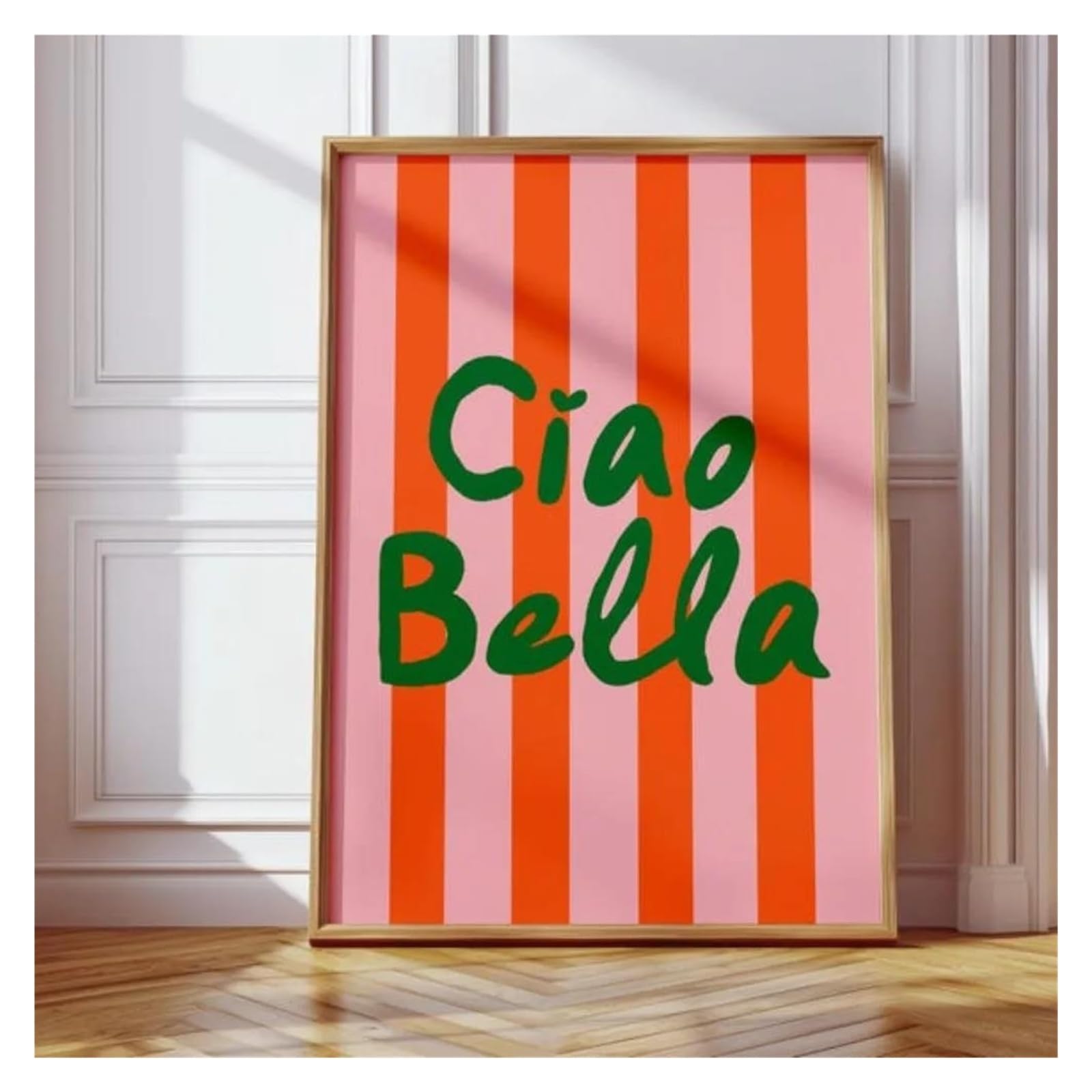 Art Rétro sur Toile Ciao Bella et affiche italienne vintage 20x30cm