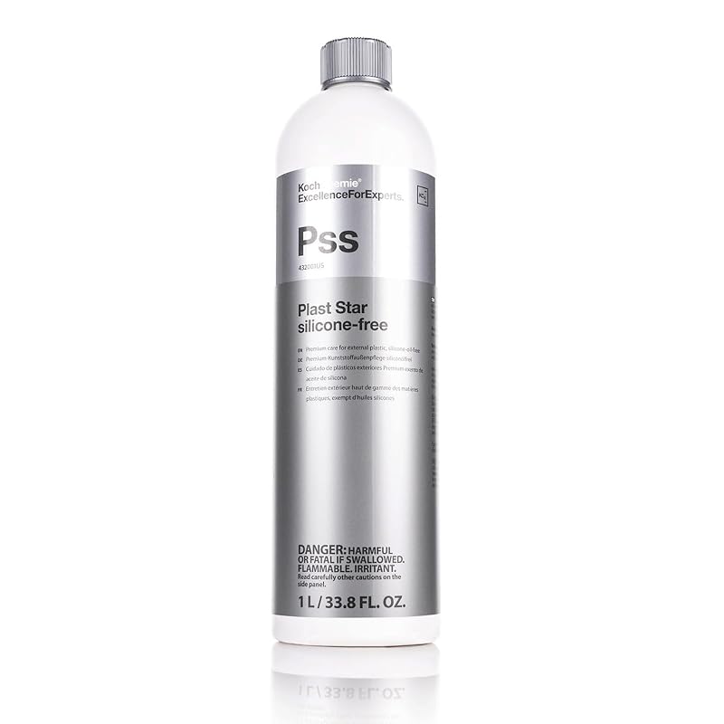 Protetor para Plásticos Externos KOCHCHEMIE Plast Star sem Silicone, para Molduras, Borrachas, Pneus e Plásticos do Motor, 1 L