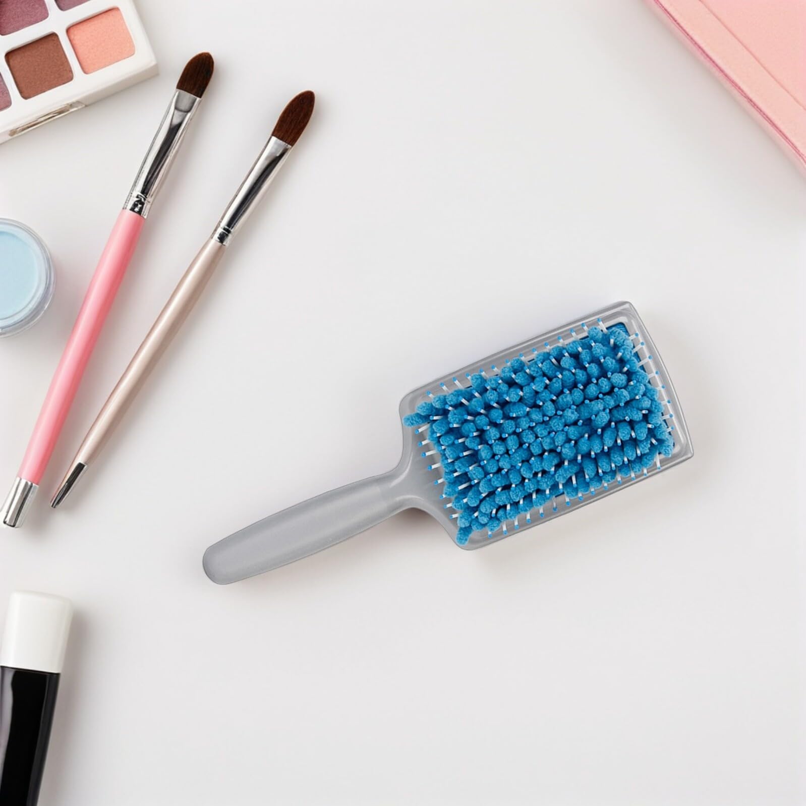 Ipetboom Peine Absorbente de Agua y Diseño Desenredante Azul para Secado Rápido del Cabello Material Abs Adecuado para Cabello Rizado y Seco
