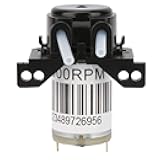 Peristaltic Pump, Dosing Pump DC 6V DIY Peristaltic Miniature Silent Peristaltic Pump Self-Priming Pump (No plug-6V Right Angle Black)