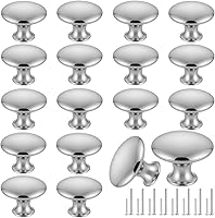 Vista 15 de Romeda Juego de 18 Piezas de Herrajes para Cajones - Pomos y Tiradores de 30mm en Negro para Cómodas y Cocinas con Tornillo