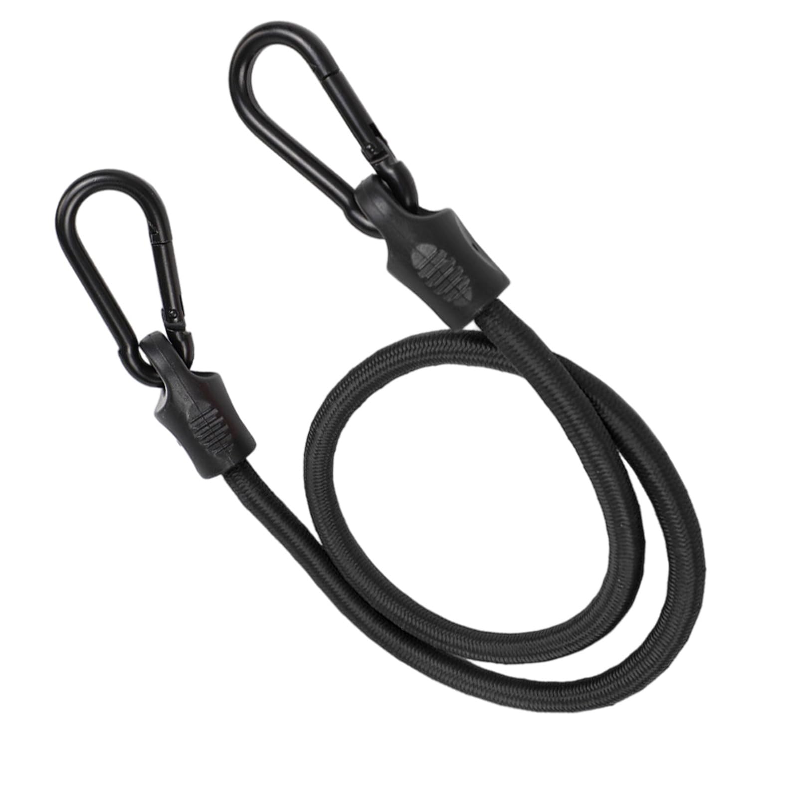 Bungee Cord with Carabiner, Cycling Luggage Packing Tension Rope, Elastic Bungee Strap with Carabiner Hook, Camping Cord