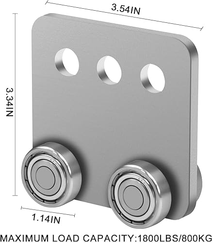 Miniatura 2 de P2950-EG - Conjunto de carro de 4 ruedas para todos los canales de puntal de 1-58 pulgadas o más alto (4 unidades)