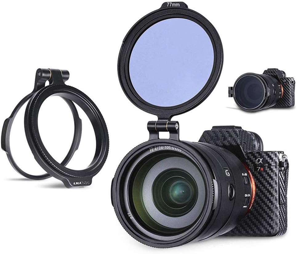 UURig RFS ND Filter Quick Release Lens Flip Mount Bracket Quick Filter System Len Adapter Holder Aluminum for DSLR Camera Lens Adapter (72mm)