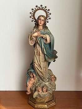 【超超希少美45.3cm】✞無原罪の御宿り 胸に手を当てる聖母マリア像 宗教彫刻 61qlWNzJM-L._UF350,350_QL50_.jpg
