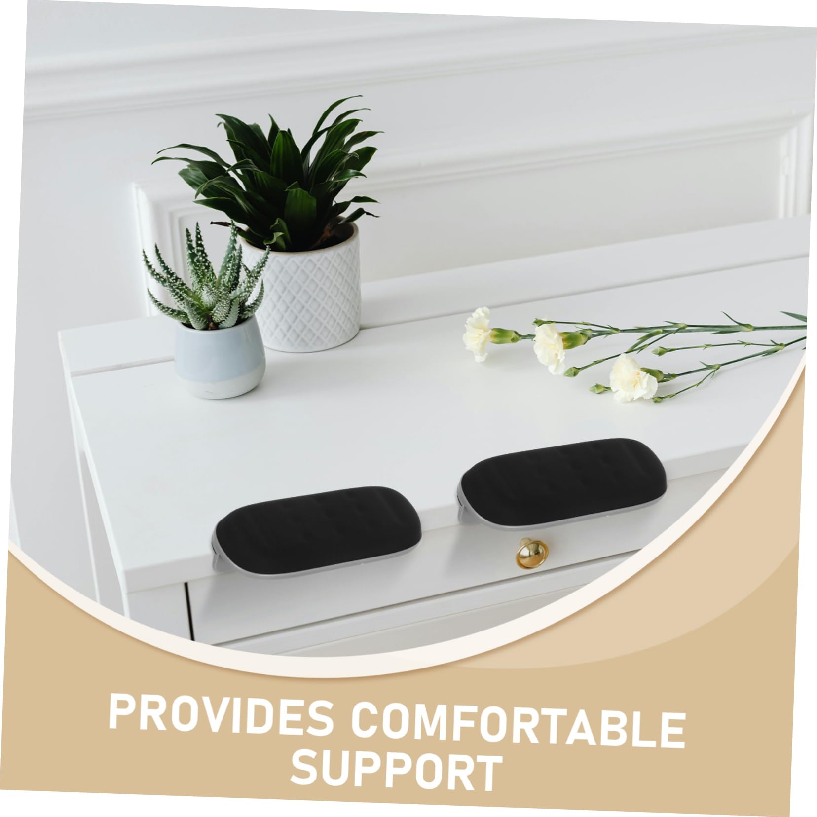 POPETPOP 1 Par De Reposabrazos Ergonómicos Para Escritorio, Diseño Antideslizante, Cómodos Y Duraderos, Ideales Para De Trabajo De Oficina Y