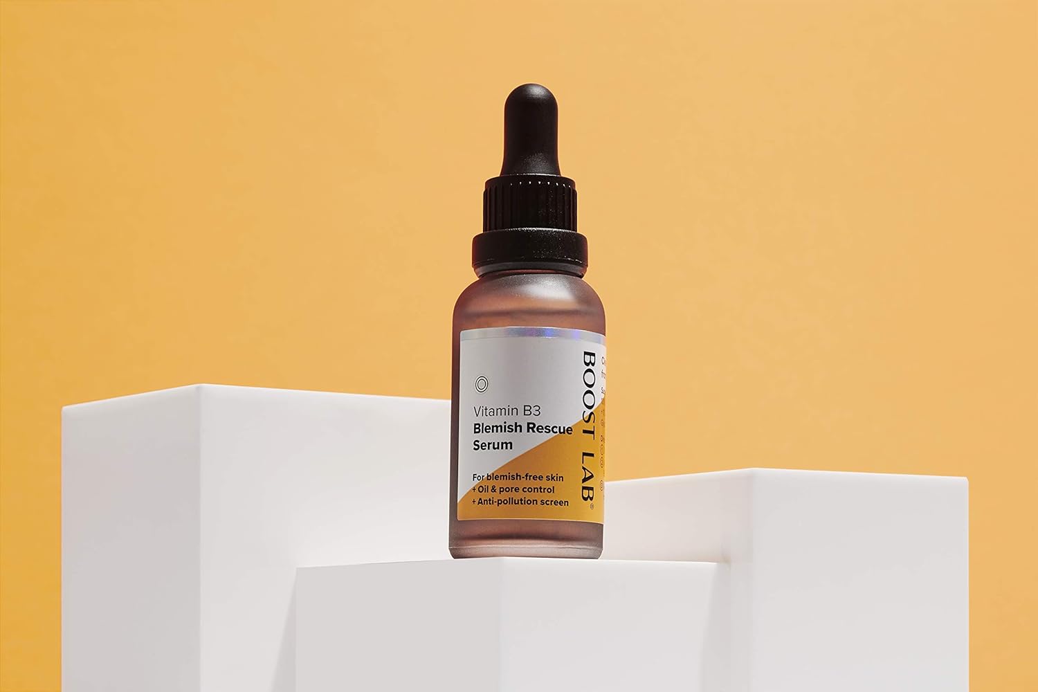 BOOST LAB Vitamin B3 Blemish Rescue Serum - Reduce Skin Blemishes, Acne, Enlarged Pores, Redness and Oily Skin - Simple, Pure & Potent - Paraben, Sulphate, Fragrance & Cruelty Free - 30 ml (1 fl oz)