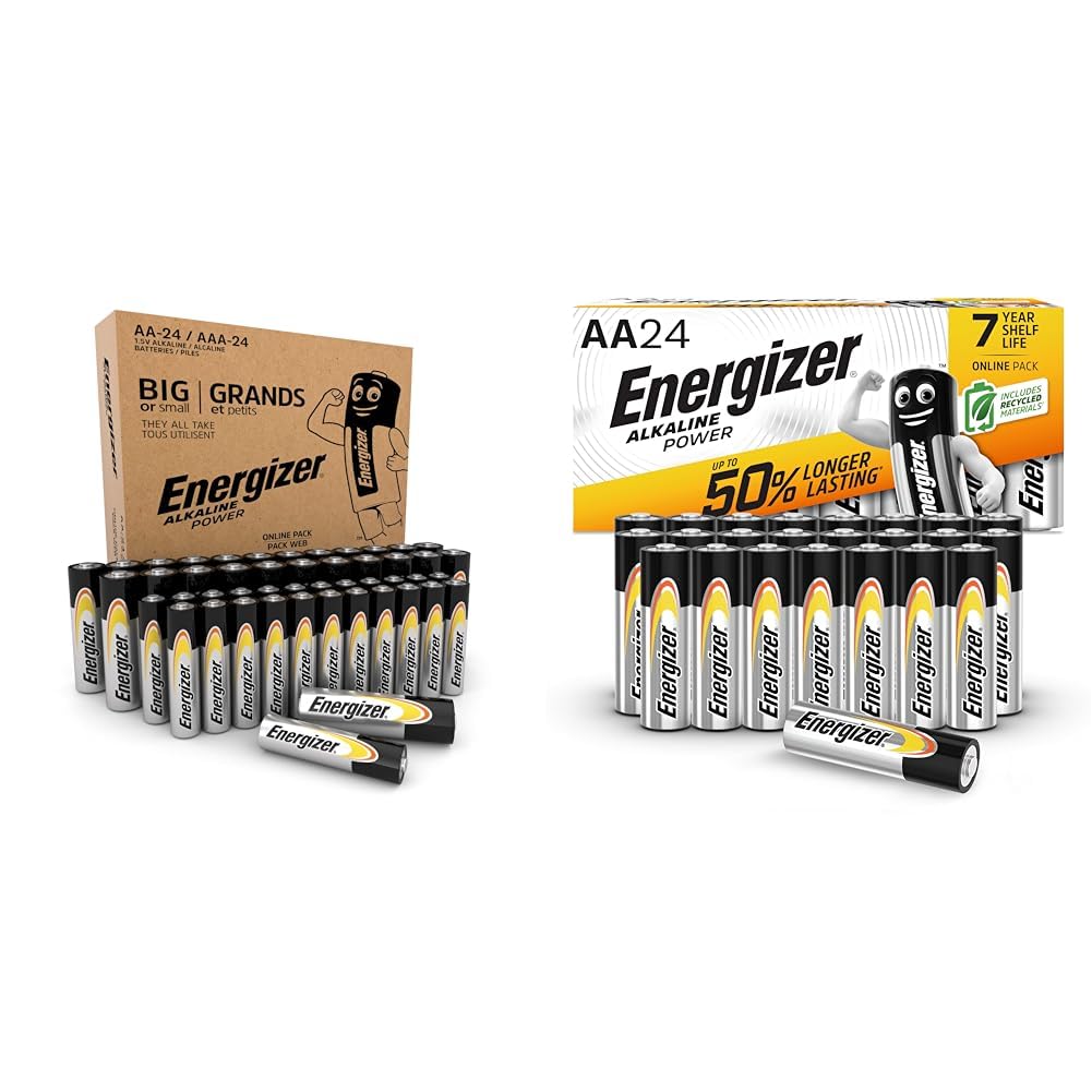 Alkaline Power AA & AAA 24 Packs & Alkaline Power AA, 24 Pack