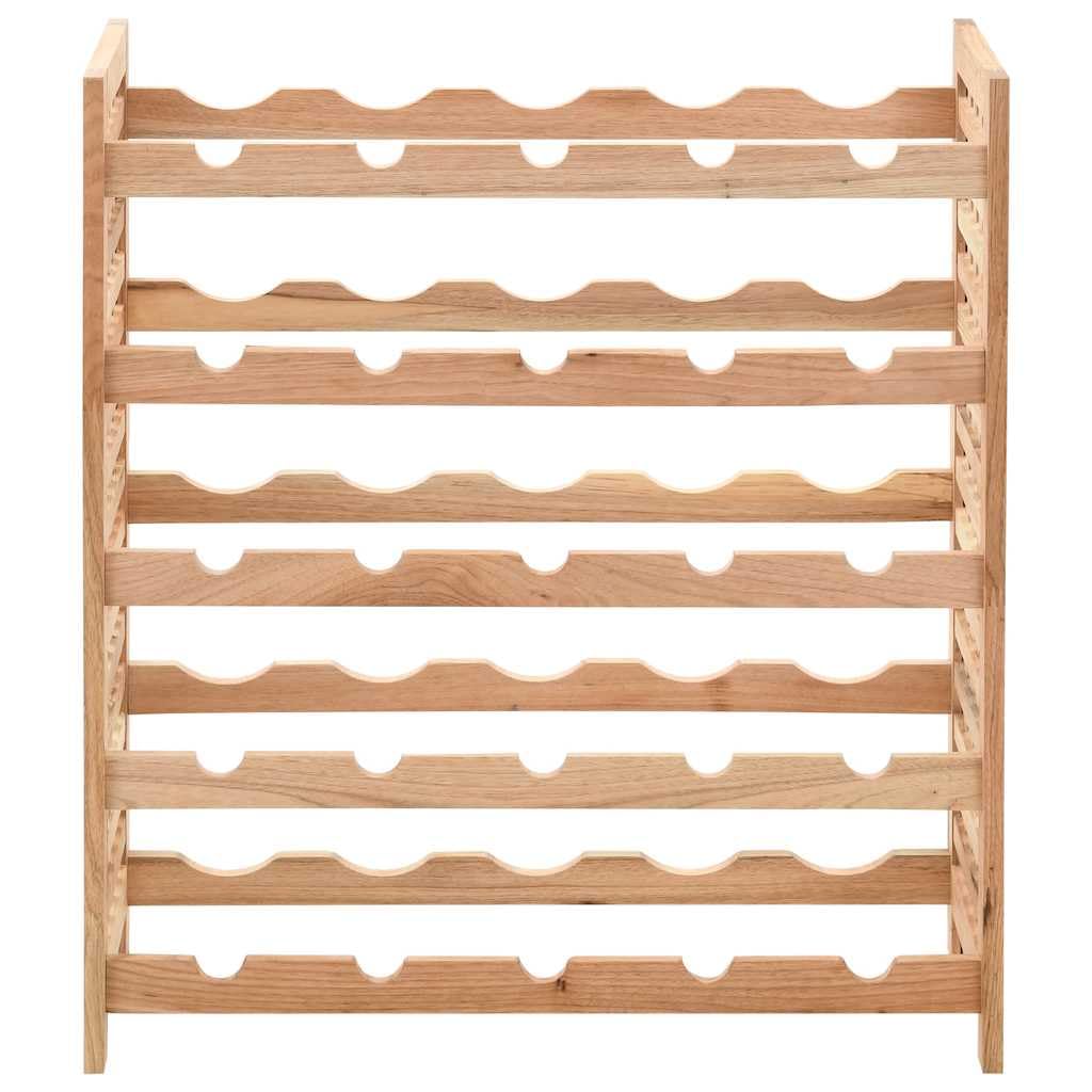 Générique 5-poziomowy stojak na wino z litego orzecha włoskiego, przechowywanie 25 butelek, uchwyt na butelki 63 x 25 x 73 cm z wentylowanymi półkami, elegancki i kompaktowy design dla Twojego