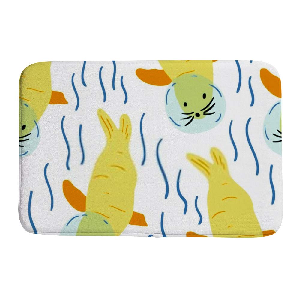Tapis de bain antidérapant très absorbant lavable en machine pour douche