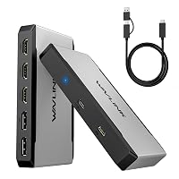 WAVLINK Docking station per 3 monitor per sistemi macOS M1/M2/M3/M4. Host Type