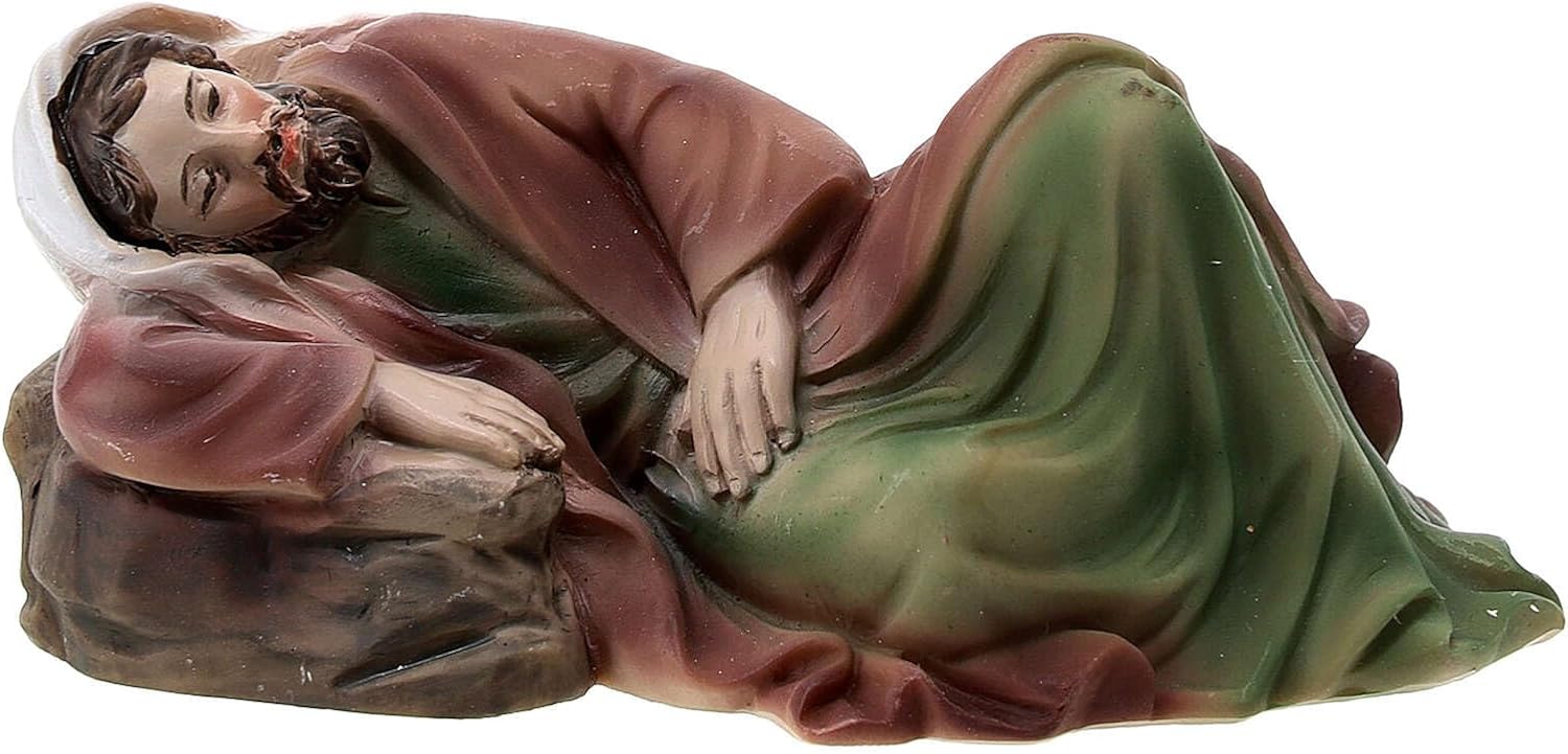 Jesus and apostles Mount of Olives 4 pcs hand painted resin 10 cm