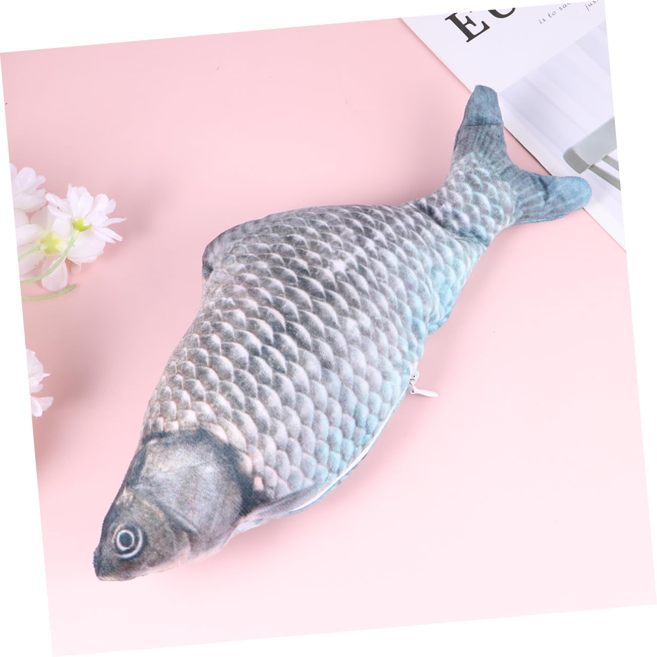 Happyyami 3stücke USB-wiederaufladbares Katzen-Spielzeug Elektronisches Springendes Fisch-Spielzeug Aus Plüsch Für Katzen Interaktives Katzenspielzeug Spiel Und Bewegung